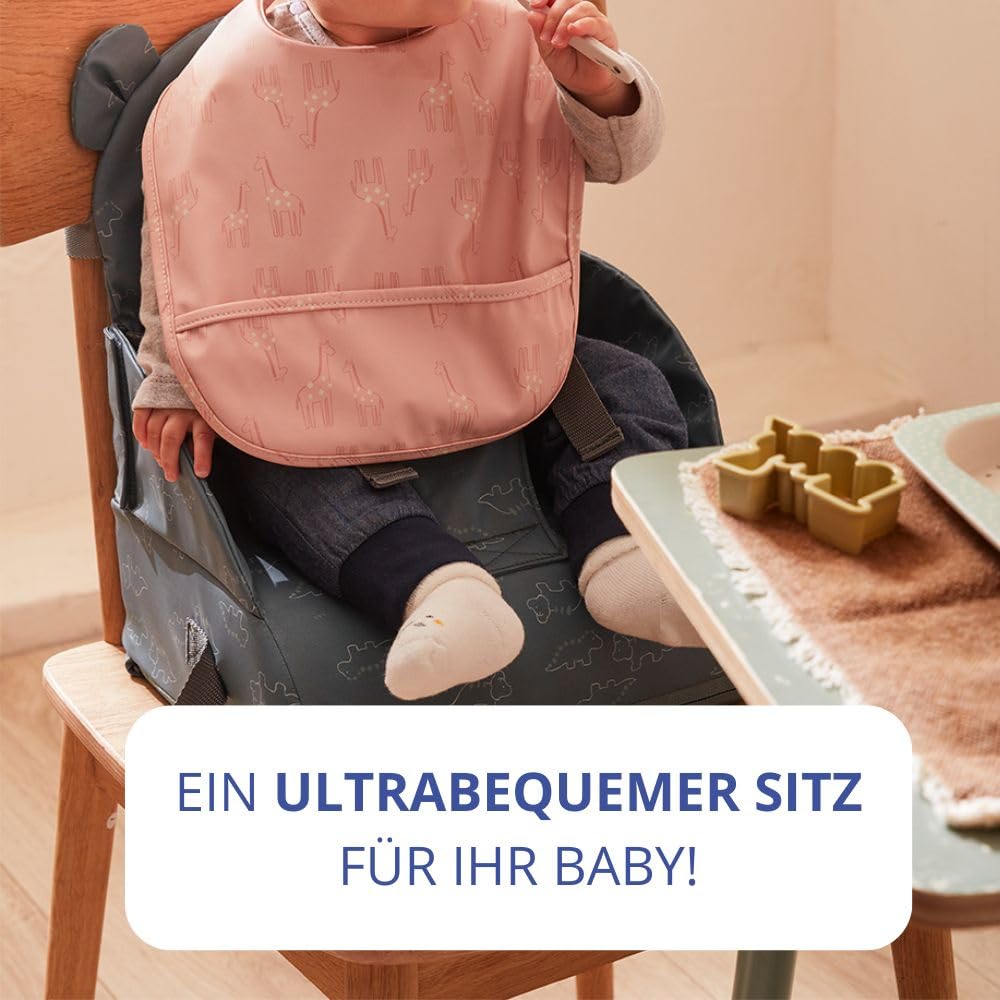 noukies-baby-sitzerh-hung-booster-ocker-dino-9-monate-bis-3-jahre image 4