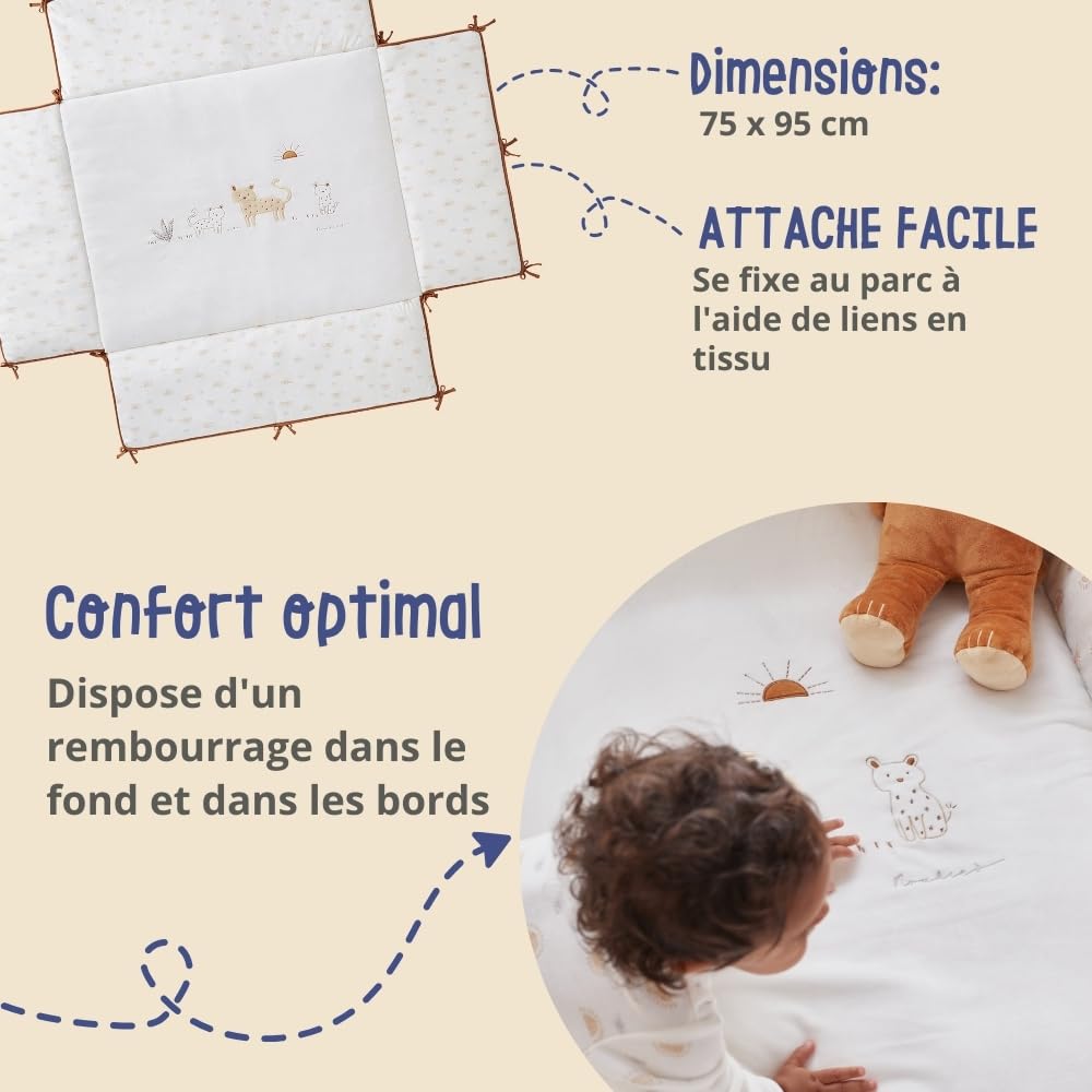 noukies-laufgittereinlage-babou-kendi-75x95-cm-natur-hellgrau image 3