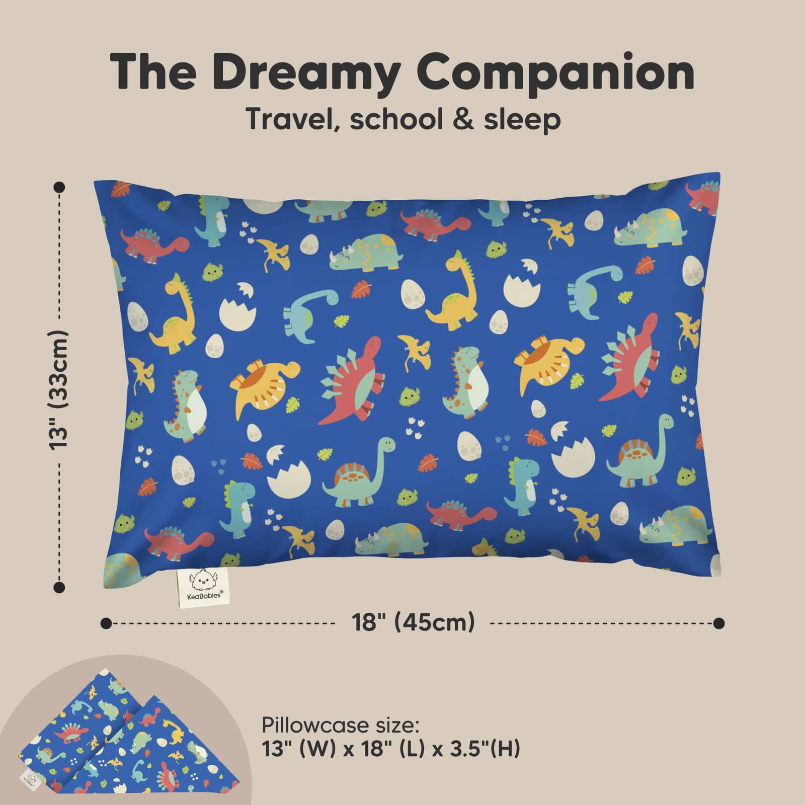 keababies-my-little-dreamy-kleinkind-kissen-33x46-cm-2er-pack-dinoworld-happy-di image 3