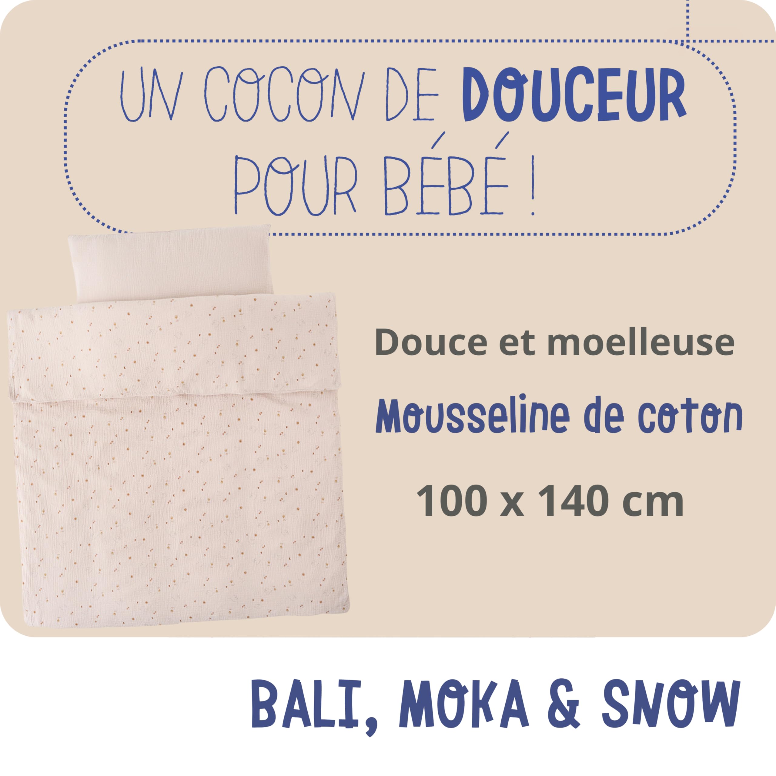 noukies-bali-bettbezug-set-mokka-snow-taupe-100-x-140-cm image 2