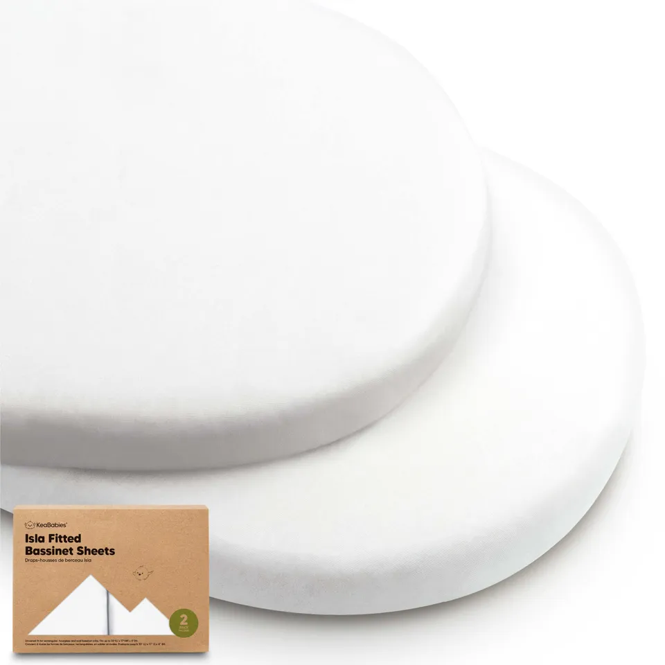 keababies-2-pack-isla-beistellbett-spannbettlaken-bambus image 1