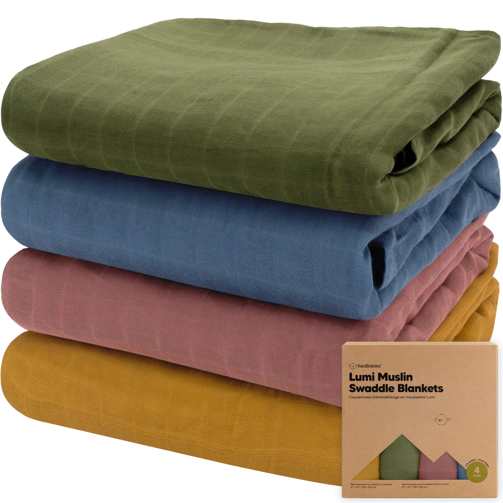 keababies-lumi-musselin-spuckt-cher-swaddle-decken-47x47-mehrpack image 1