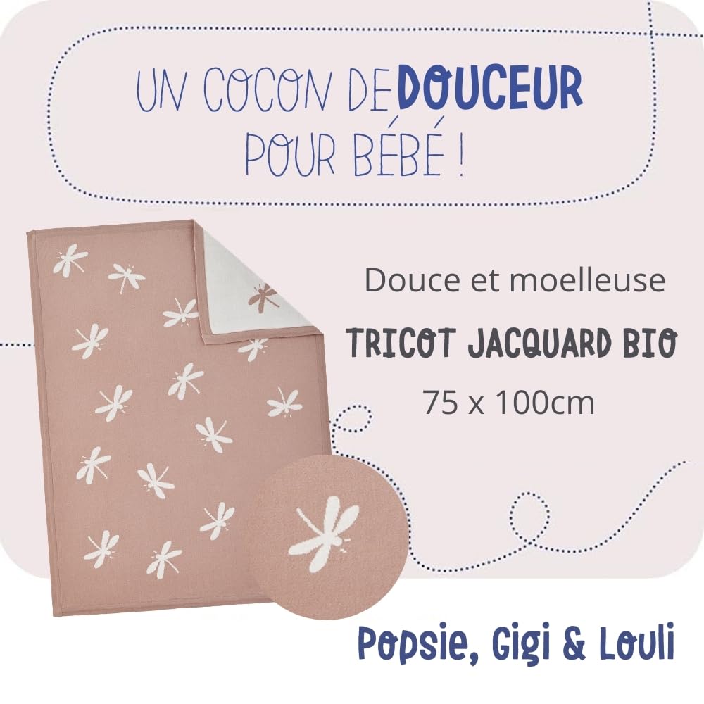 noukie-s-strickdecke-popsie-gigi-louli-libellen-ecru-puderrosa-75-x-100-cm image 2
