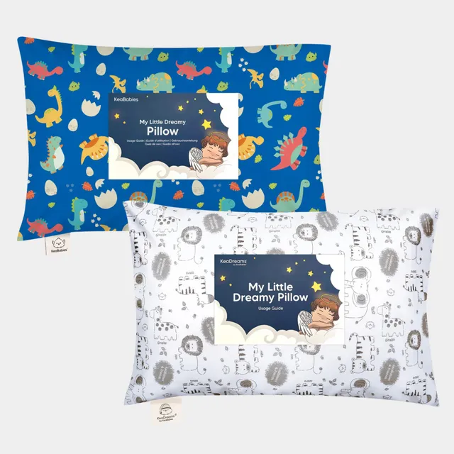 keababies-my-little-dreamy-kleinkind-kissen-2er-pack-33x46cm-dinoworld-keasafari image 1