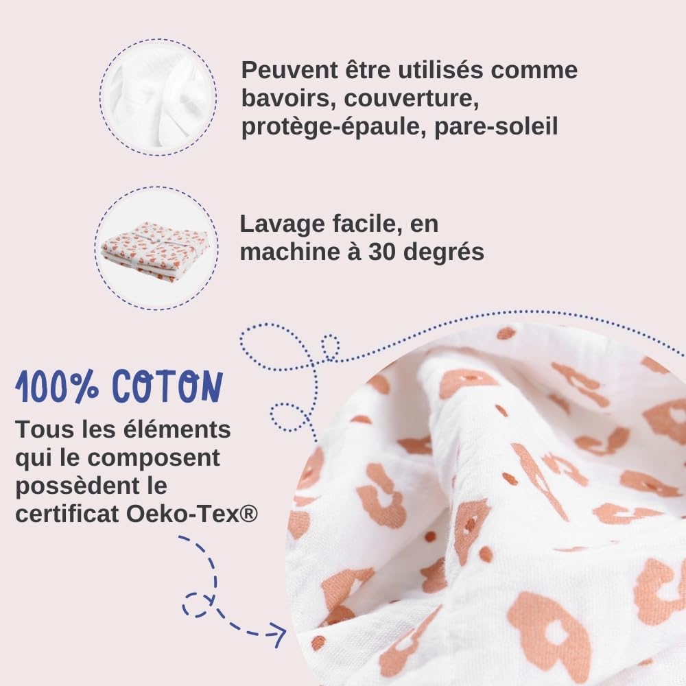 noukies-wickelt-cher-3er-pack-babou-kendi-bio-musselin-beige-cappuccino-leo image 4