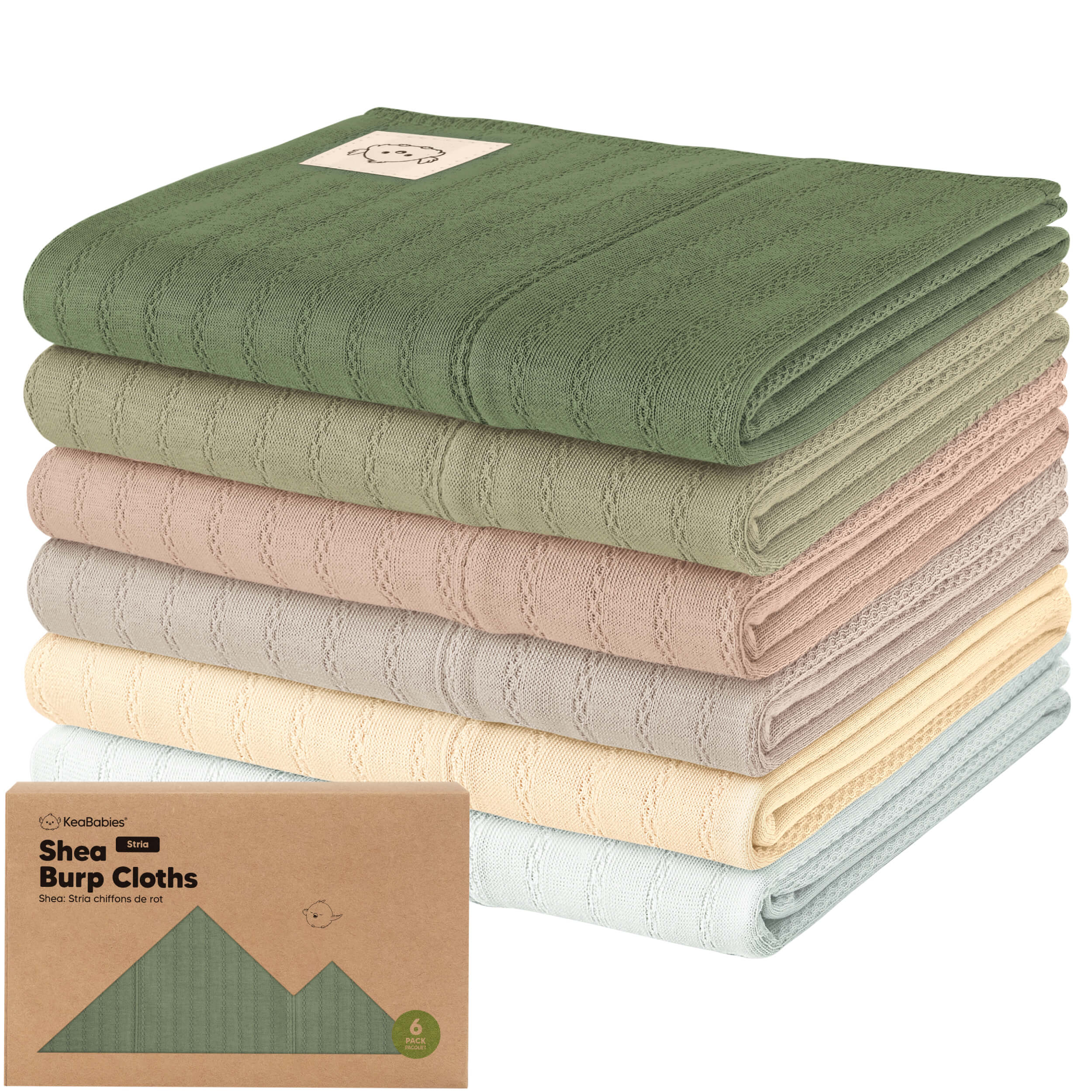 keababies-6-pack-shea-stria-spuckt-cher-51x30-cm-bio-baumwolle image 1