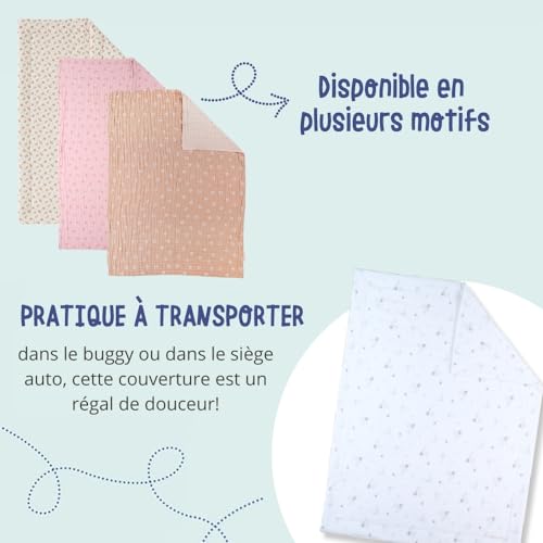 noukies-musselin-decke-mix-match-savanne-75-x-100-cm image 8