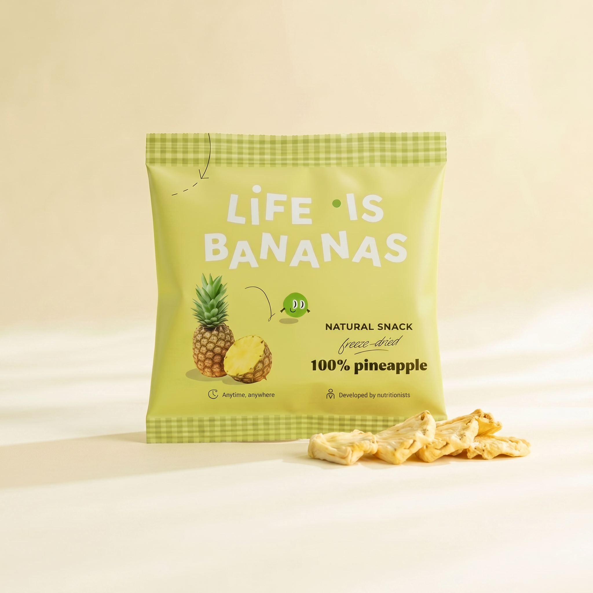 life-is-bananas-ananas-snack-10-g-gefriergetrocknete-frucht image 1