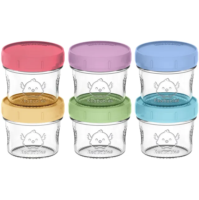 keababies-prep-jars-babybrei-gl-ser-aus-glas-4oz-6er-set image 1