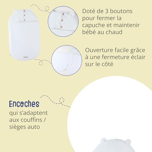 noukies-mix-match-einschlagdecke-sherpa-ecru-autositz-kinderwagen image 8