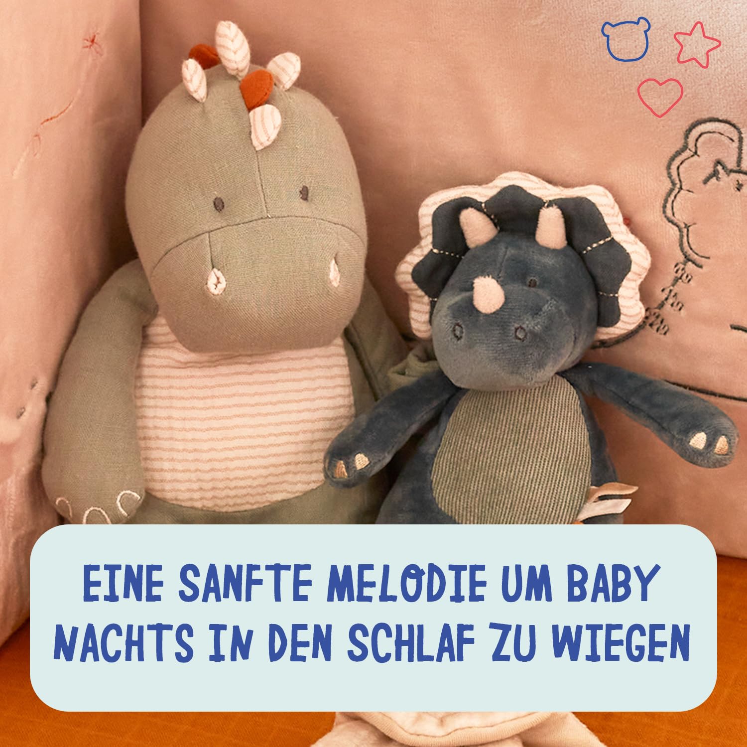 noukies-mini-schmusetuch-mit-musik-ops-veloudoux-mit-holzring image 4