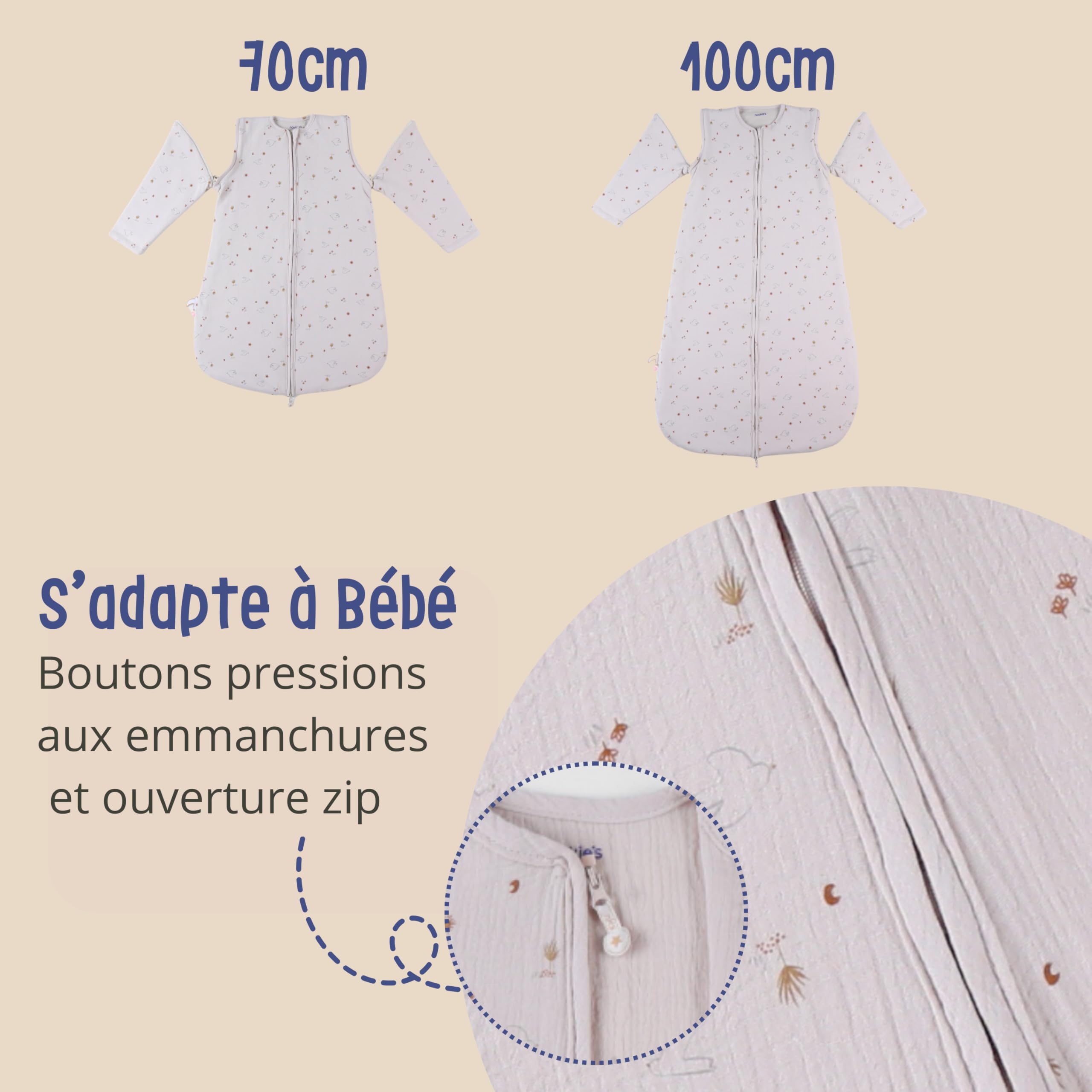 noukies-baby-zwischensaison-schlafsack-1-6-monate-70-cm-tog-1-2-jersey-dove-happ image 3