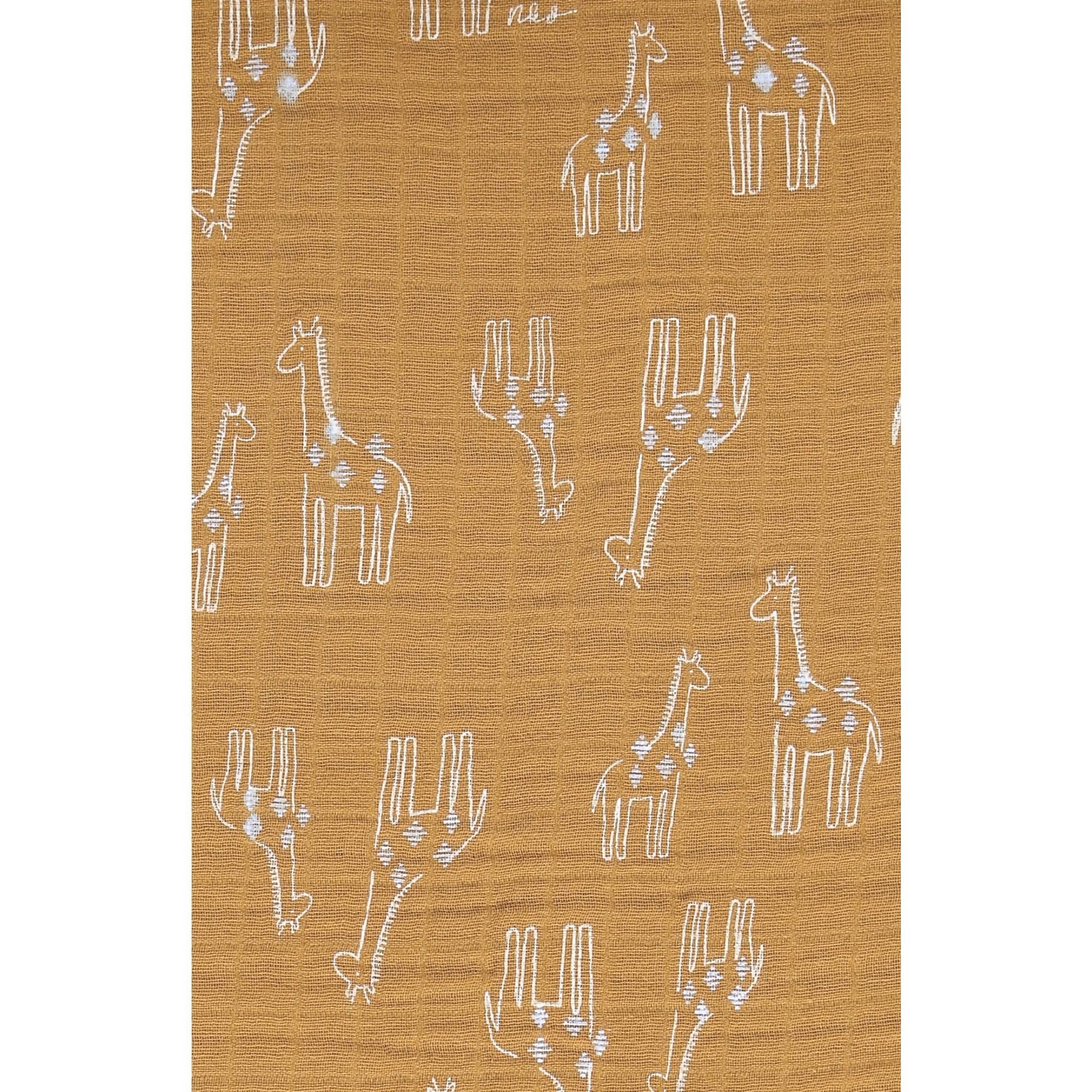 noukies-tiga-stegi-ops-bettbezug-100-x-140-cm-ocker-giraffe-mit-kissenbezug image 2