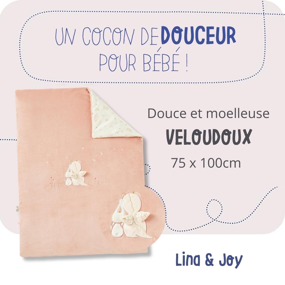noukies-veloudoux-decke-lina-joy-rosa-75x100-cm image 2