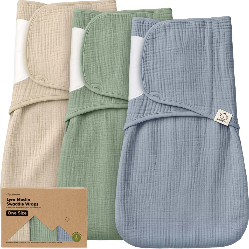 keababies-lyra-musselin-puckt-cher-3er-pack-swaddle-wraps image 1