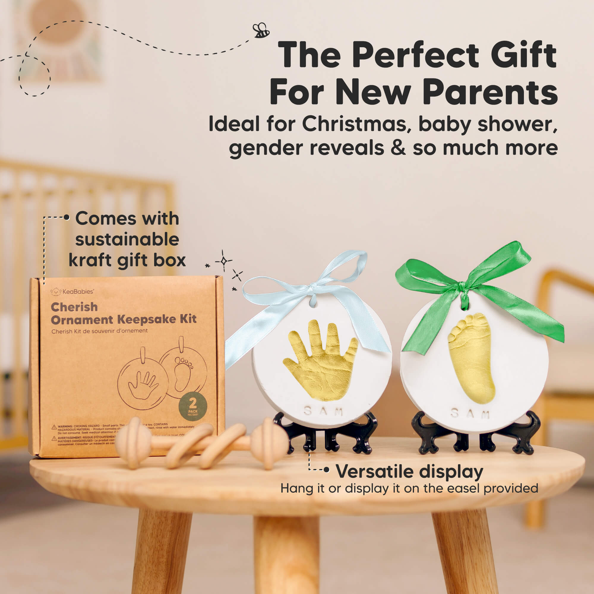 keababies-precious-ornament-abdruckset-hand-fu-baby-andenken-kit-mit-mehrfarbige image 5