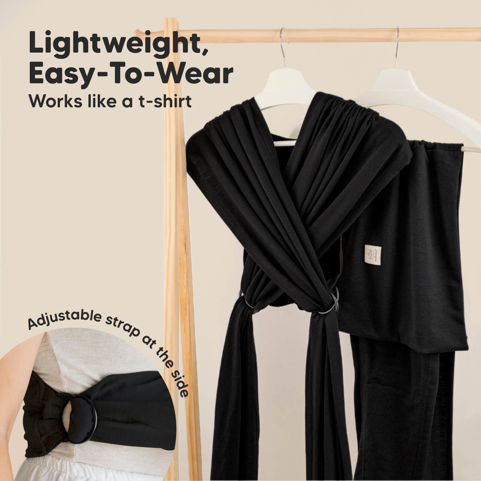 keababies-d-lite-wrap-babytrage-tragetuch-mit-ringen-7-44-lbs-schwarz image 3