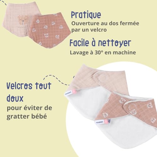 noukies-babou-kendi-bandana-l-tzchen-katze-0-3-monate-2er-pack image 8