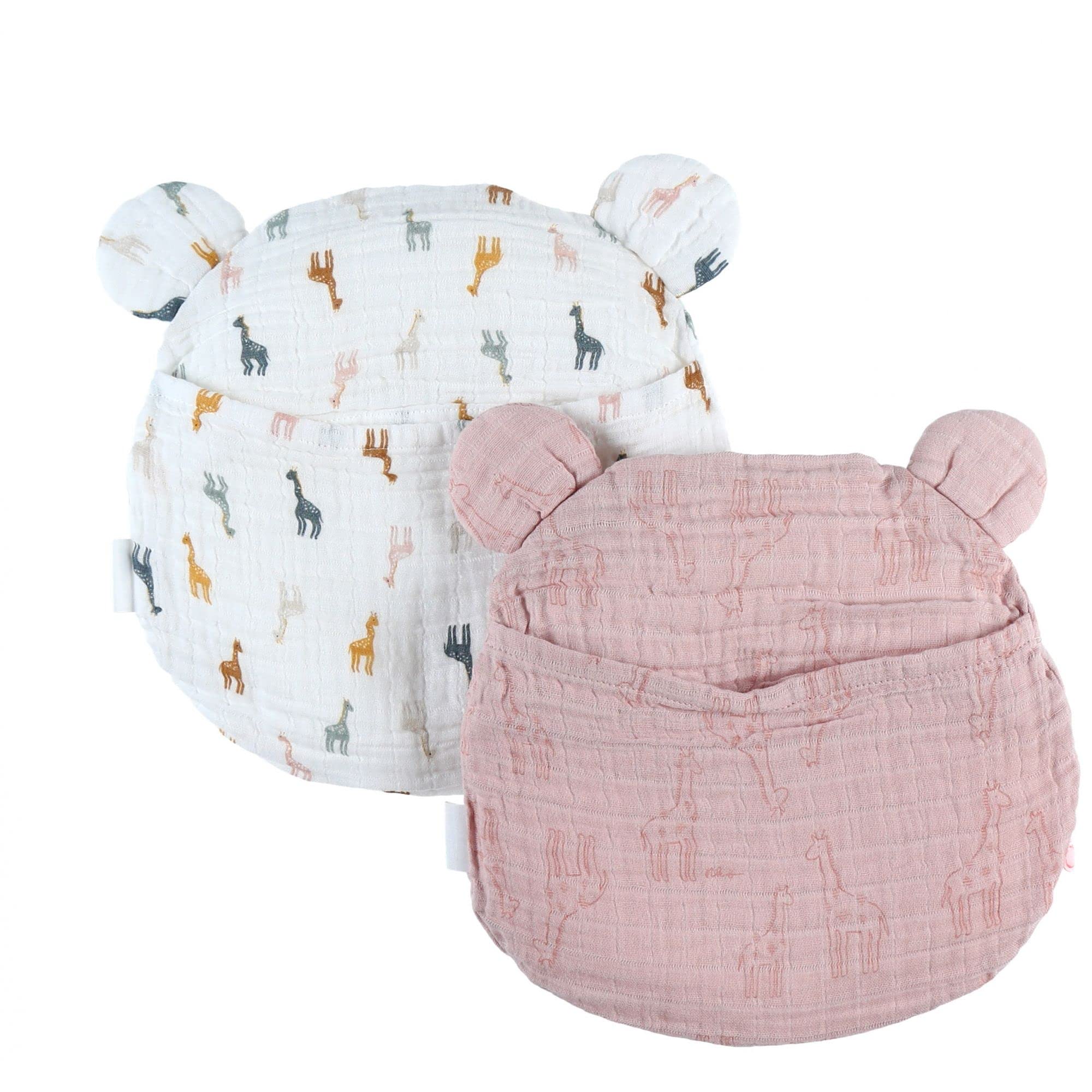 noukies-mix-match-babykissen-mit-2-bez-gen-rosa-wei-giraffe image 5