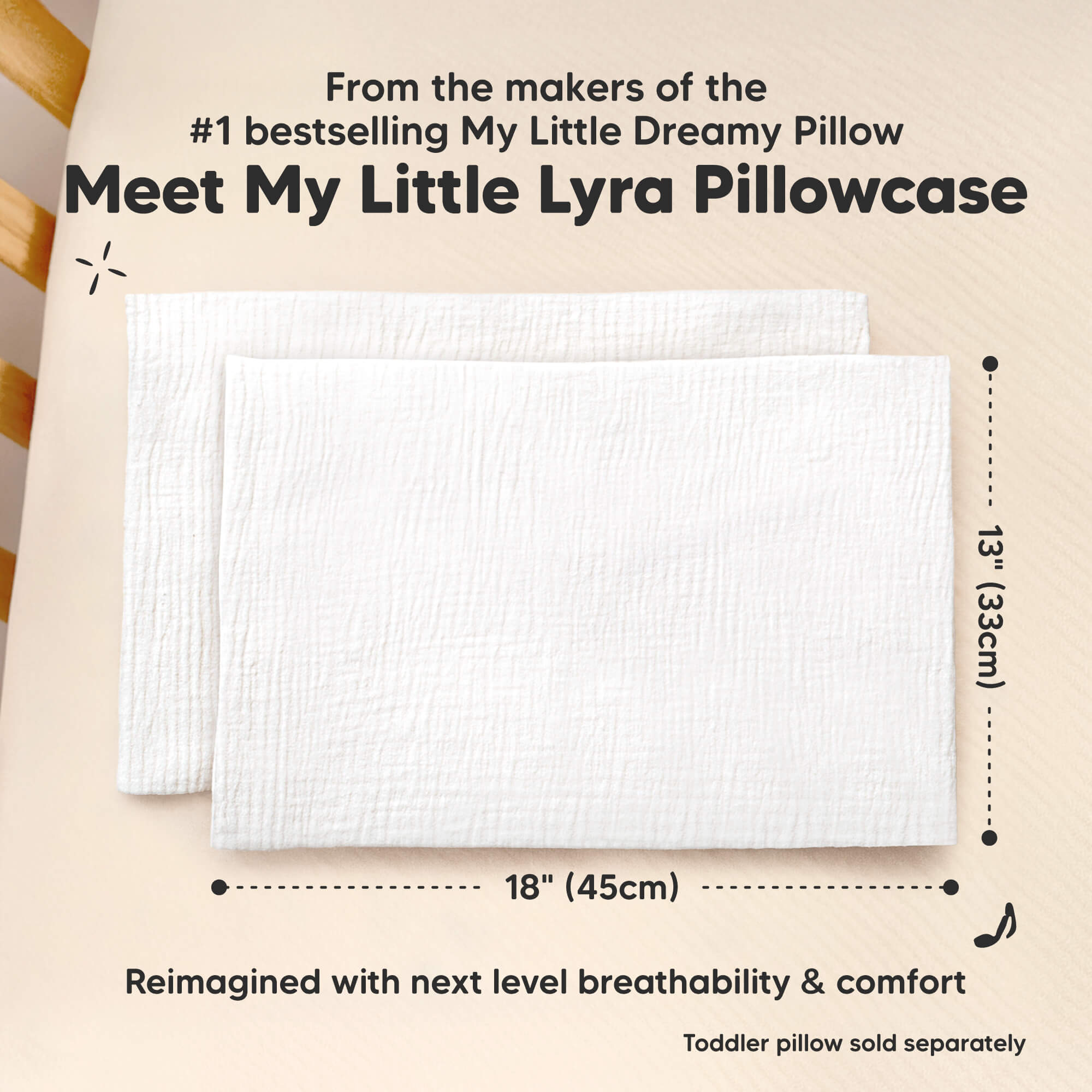 keababies-my-little-lyra-musselin-toddler-kissenbezug-13x18-zoll-2er-set image 2