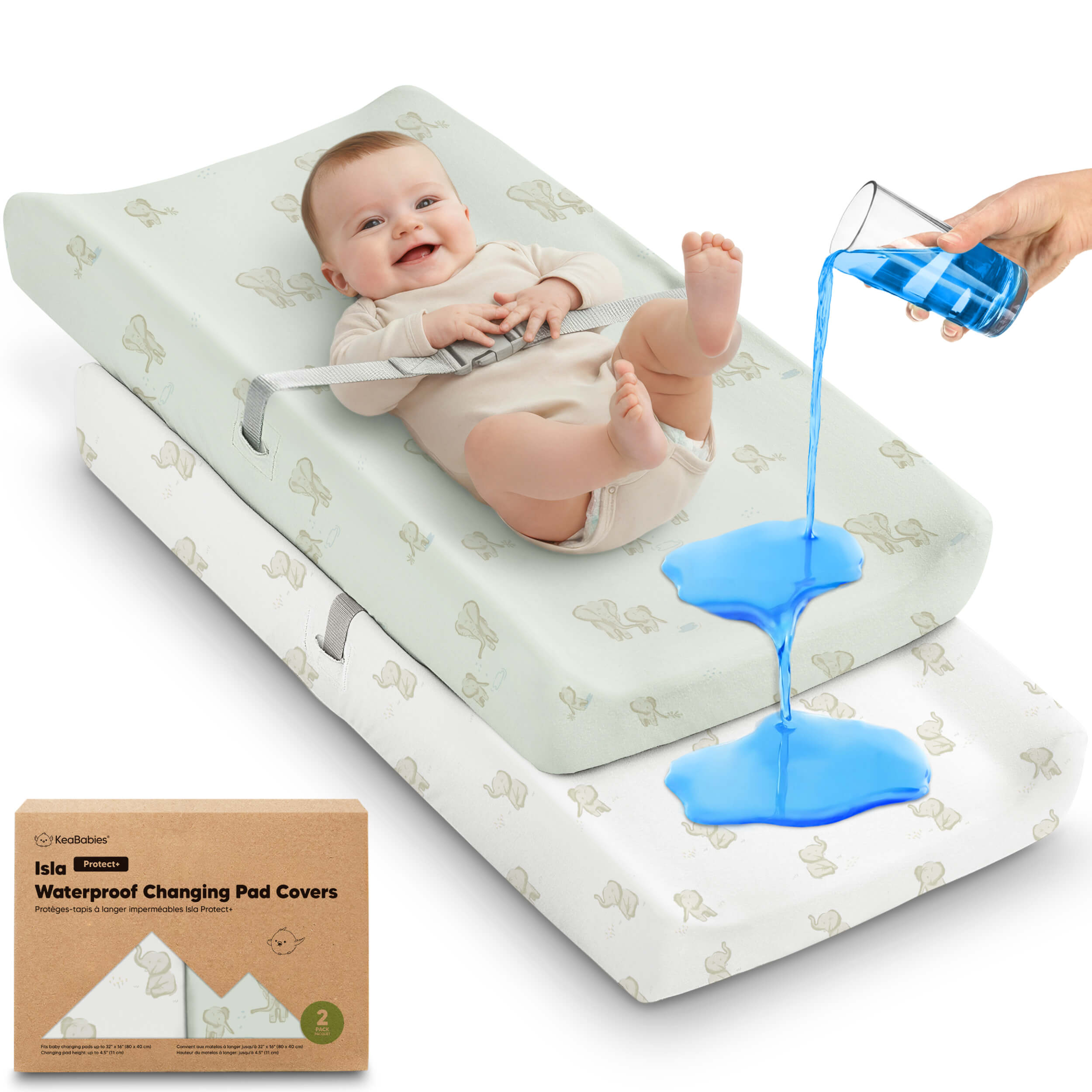 keababies-isla-protect-wasserdichte-wickelauflagen-bez-ge-2er-pack-81x41cm image 1
