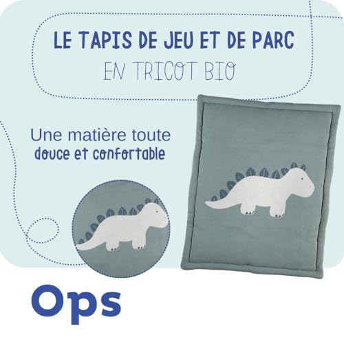 noukies-stegi-spielmatte-dinosaurier-bio-75-x-95-cm-gr-n image 7