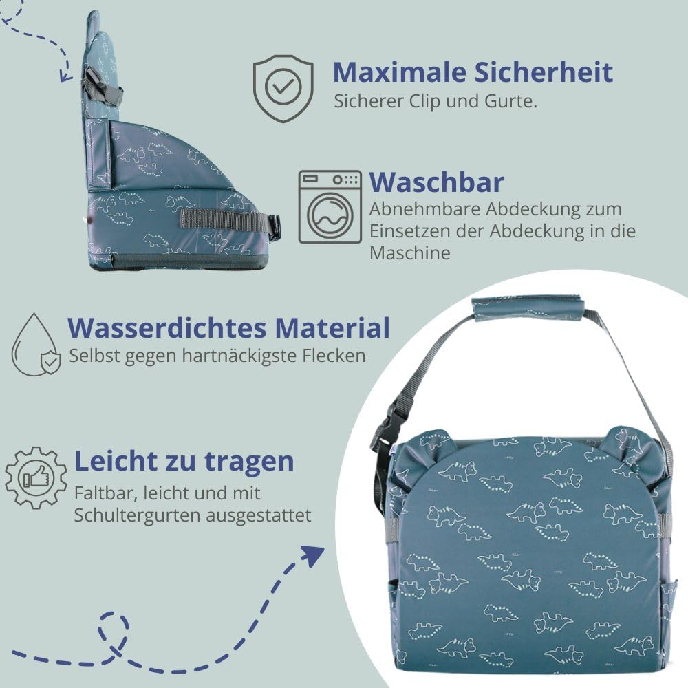 noukies-baby-sitzerh-hung-booster-ocker-dino-9-monate-bis-3-jahre image 3