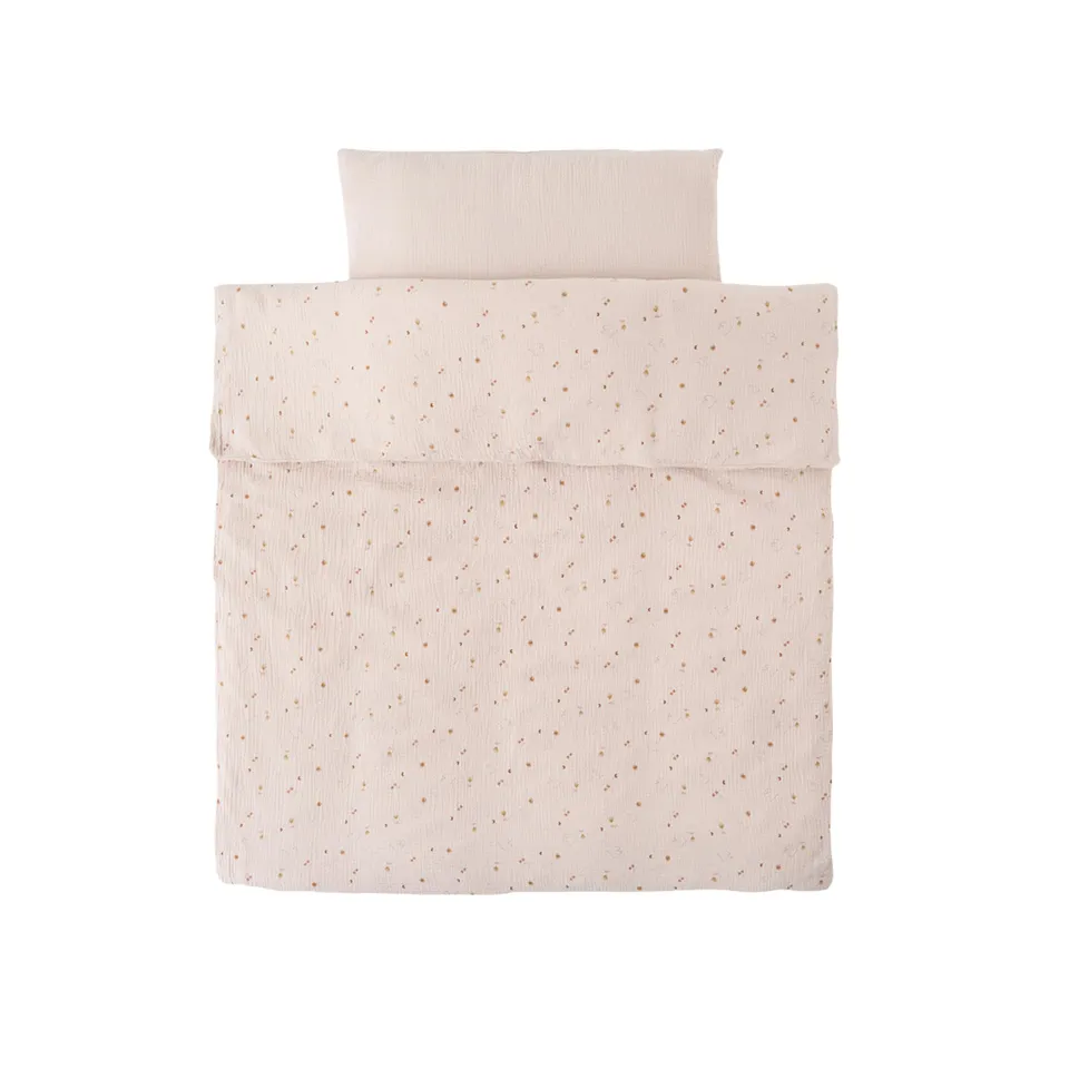noukies-bali-bettbezug-set-mokka-snow-taupe-100-x-140-cm image 1
