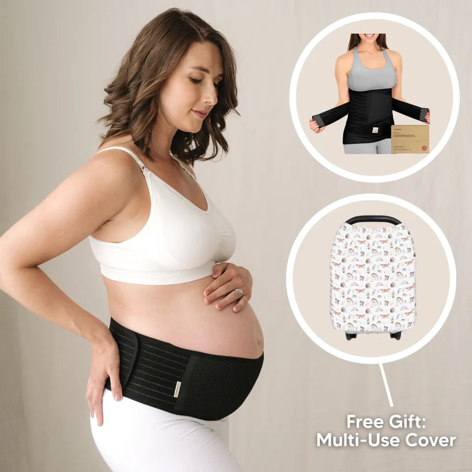 keababies-schwangerschaftsgurt-bundle-2-bauchgurte-r-ckbildungsgurt-geschenk image 1