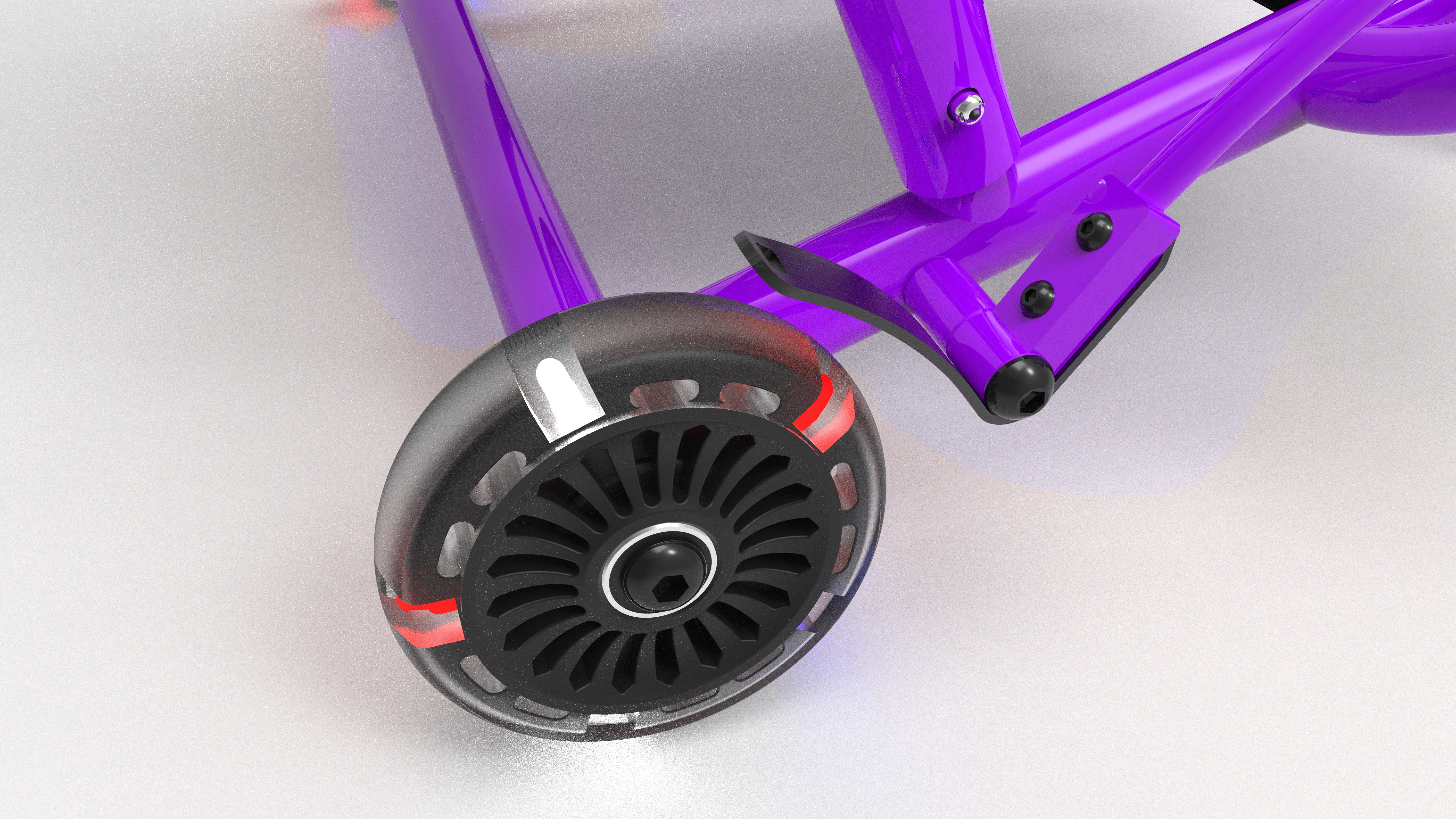 ezyroller-classic-purple-led-wheels-dreirad-limited-edition image 2