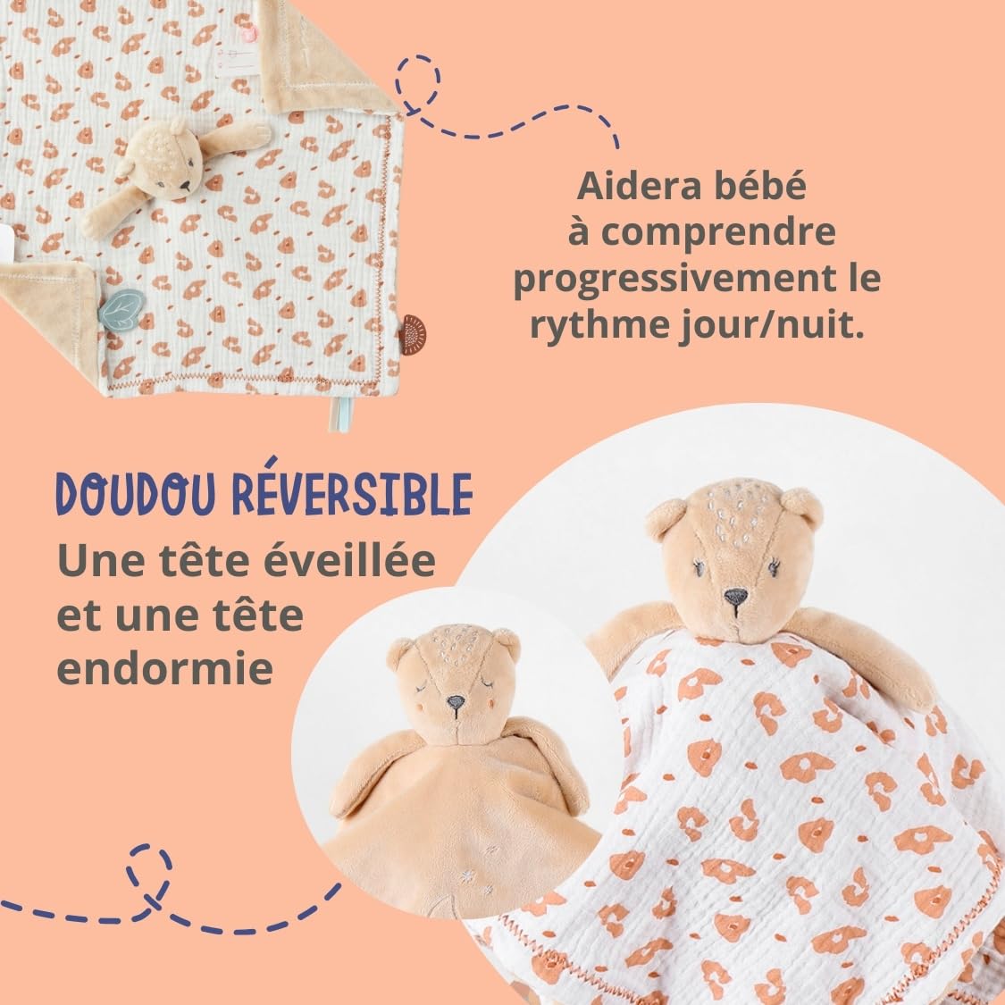 noukie-s-babou-kendi-kuscheltier-tag-und-nacht-beige image 3