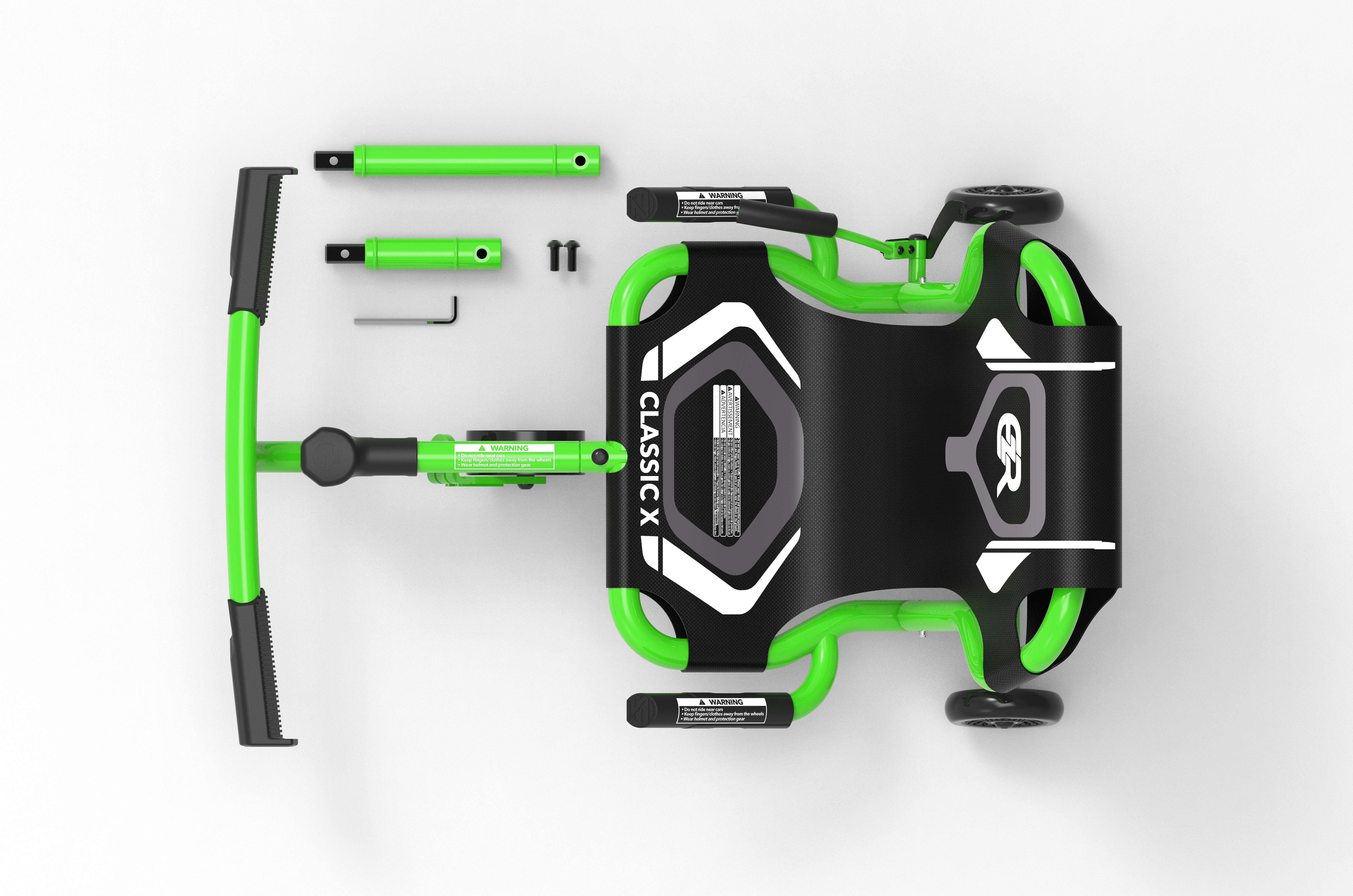 ezyroller-classic-x-lime-green-dreirad-mit-bremse image 4