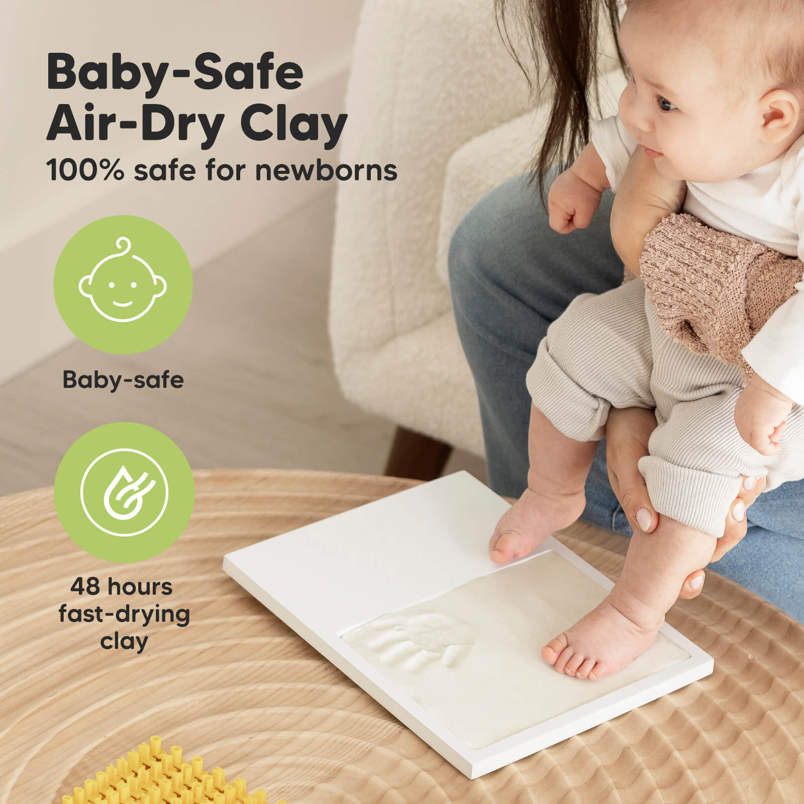 keababies-solo-baby-hand-fu-abdruck-rahmen-mit-ton image 2