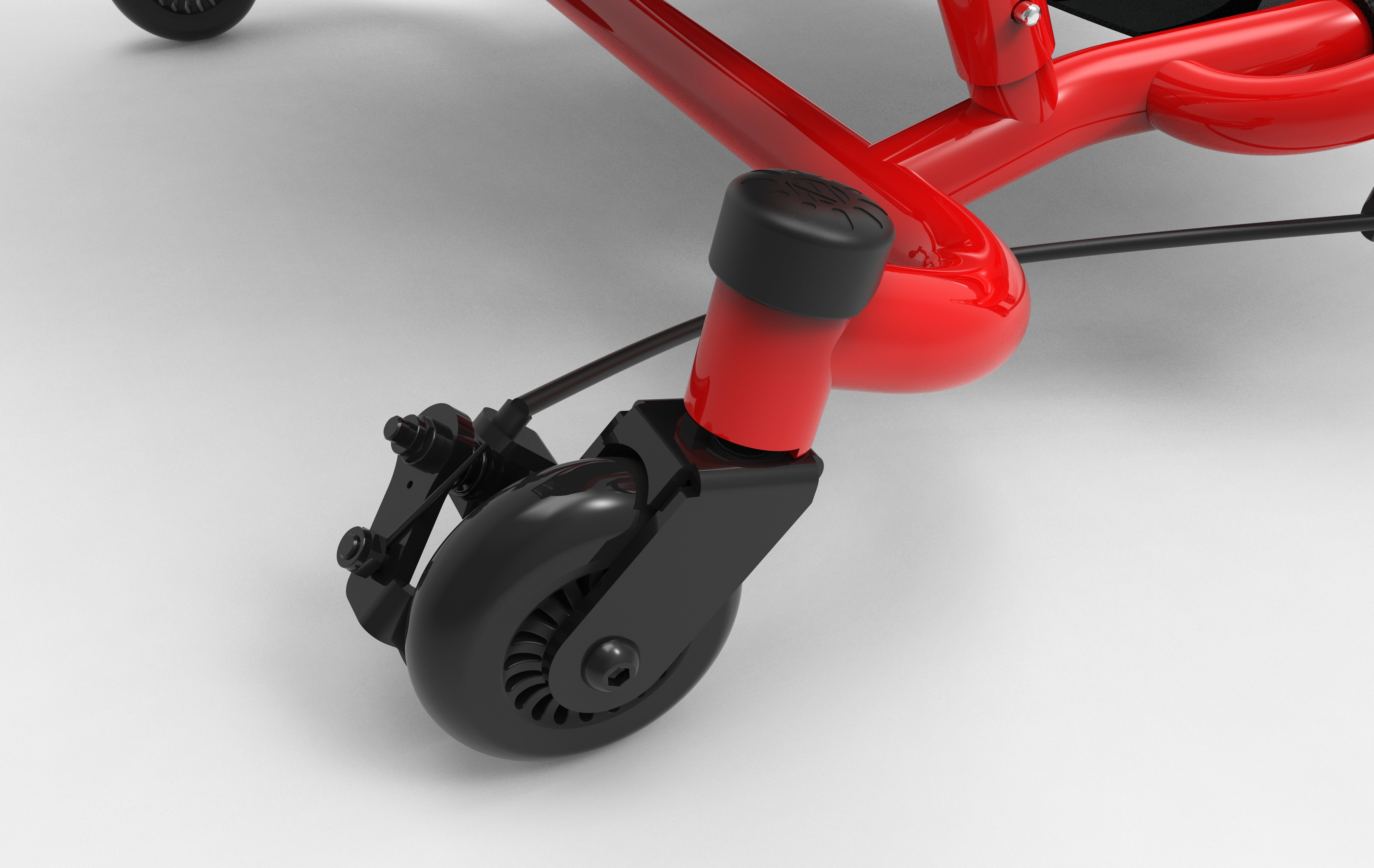 ezyroller-spinner-pro-x-dreirad-roller-rot-f-r-gro-e-kinder image 2