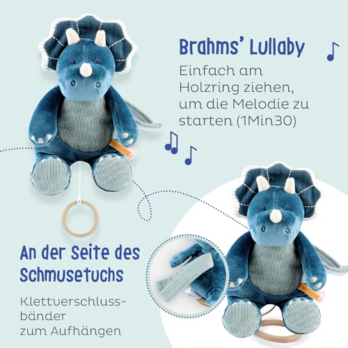 noukies-mini-schmusetuch-mit-musik-ops-veloudoux-mit-holzring image 8