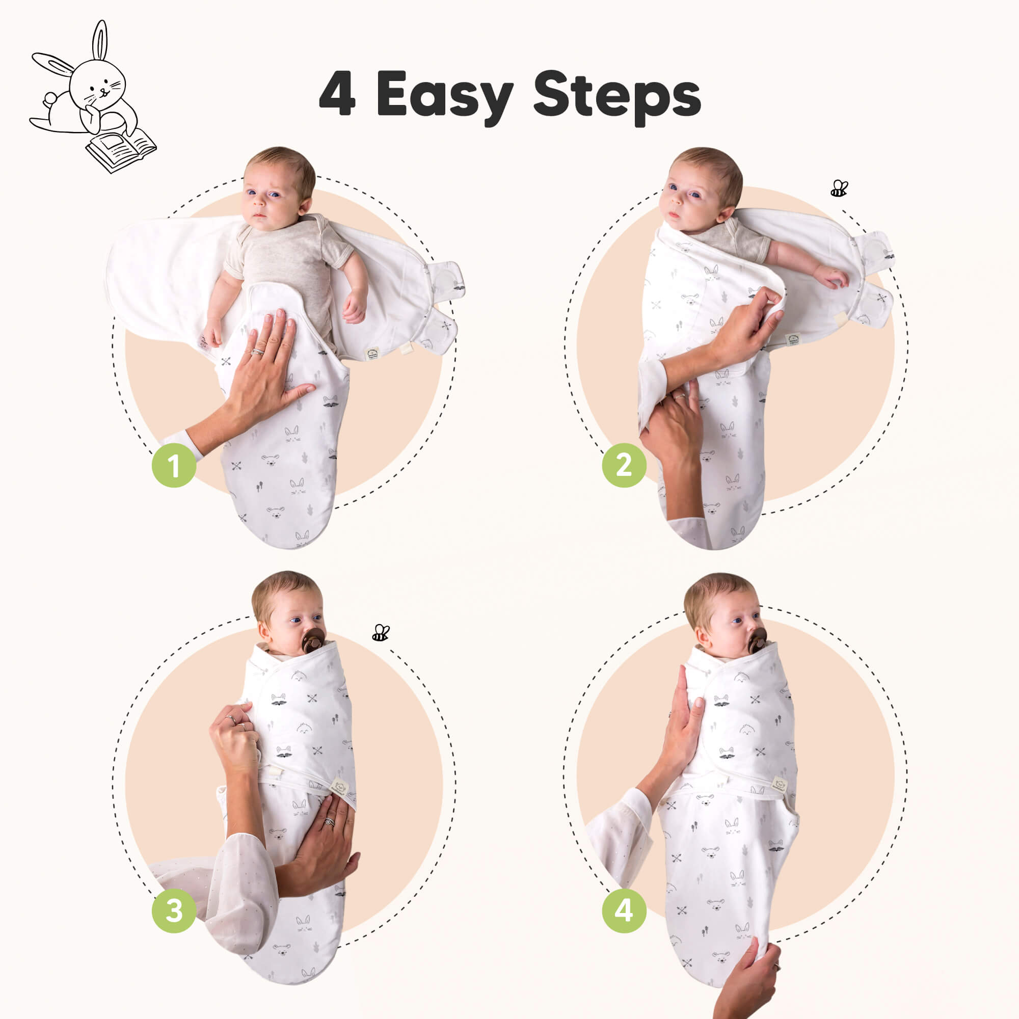 keababies-soothe-3-pack-puckt-cher-swaddle-wraps-bio-baumwolle image 5