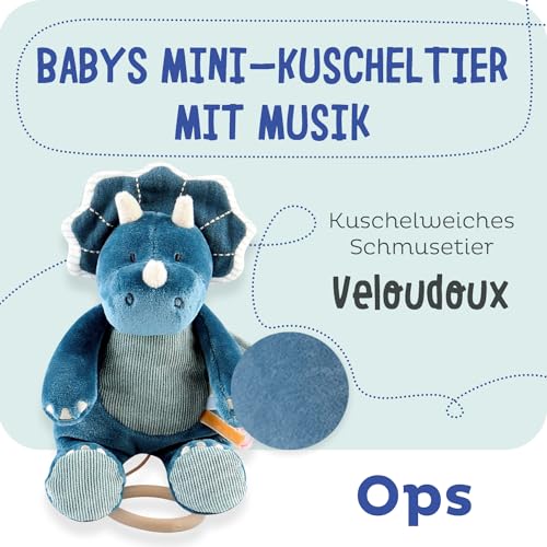noukies-mini-schmusetuch-mit-musik-ops-veloudoux-mit-holzring image 7