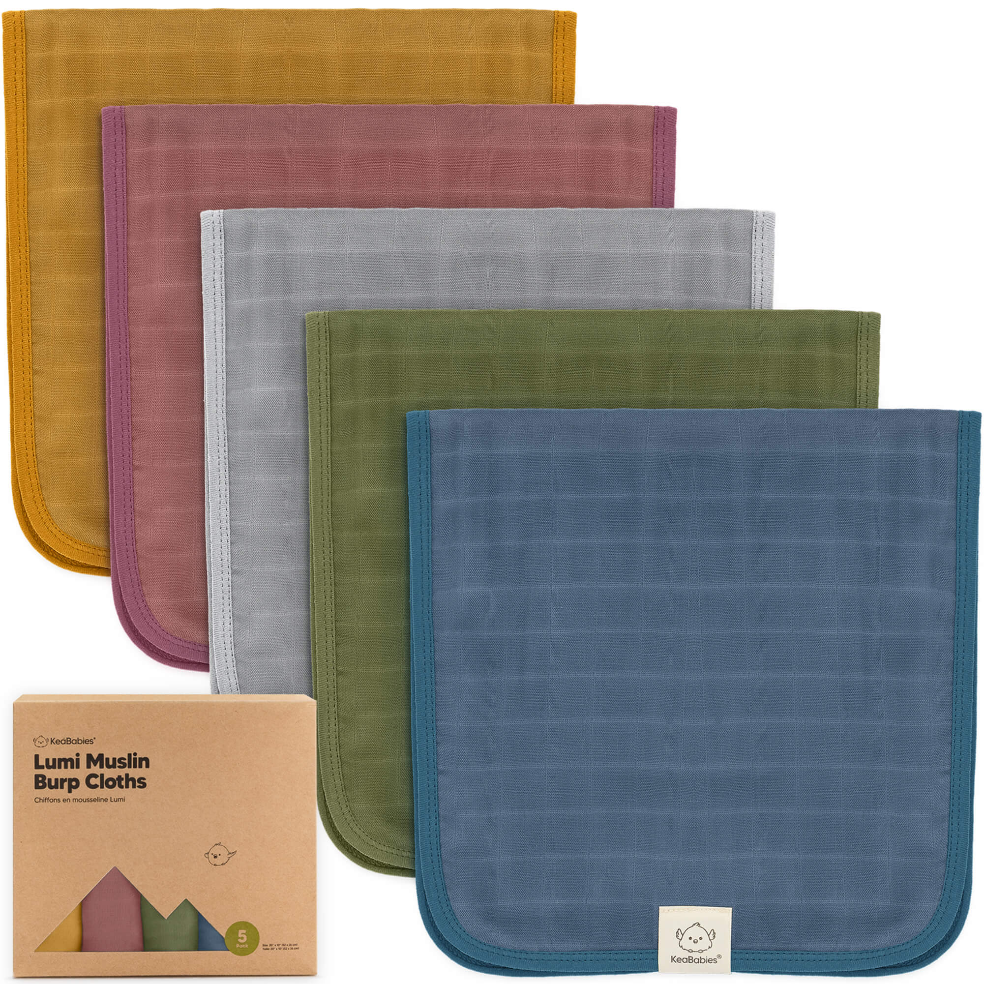keababies-lumi-musselin-spuckt-cher-5er-pack-20x15-zoll image 1