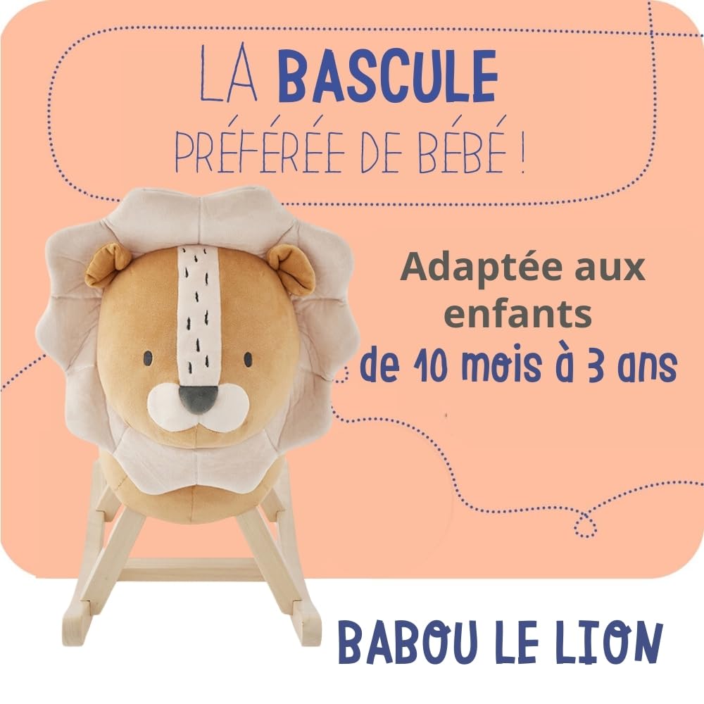 noukies-babou-kendi-babywippe-l-we-holz-mit-sicherheitsgurt-ab-12-monaten image 2