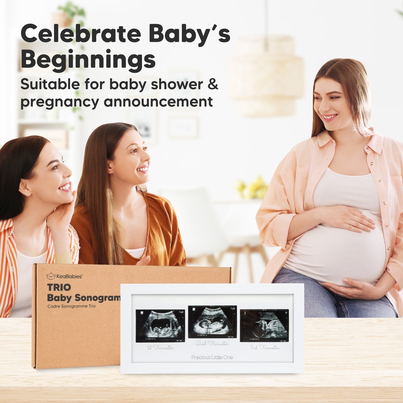 keababies-trio-baby-sonogram-frame-ultraschallbilderrahmen image 6
